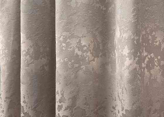 Комплект коротких штор VR-Textil Льон мармур Pavliani VO № 1715ш світло-пудровий 130х170 см 2 шт (35-0341) Київ