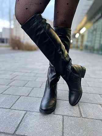 Nivelle Жіночі зимові чоботи шкіряні на низькому ходу чорного кольору 5382/2510 на хутрі р. 38- Коломыя