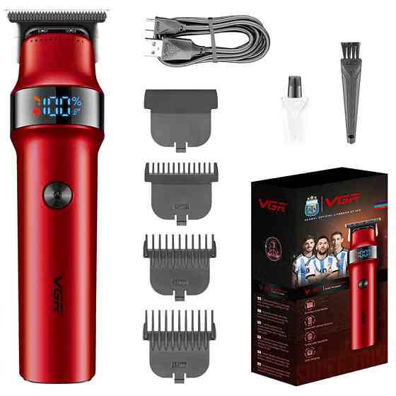 Акумуляторний універсальний тример для стрижки VGR V-987, Тример для бороди від батарейок WB-58 Львів