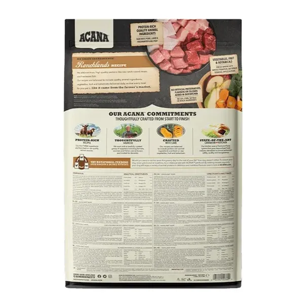 Acana Ranchlands Recipe (Акана Ранчлендс Рецип Говядина) сухой корм для собак всех пород на всех стадиях 6 кг. Запорожье - изображение 3