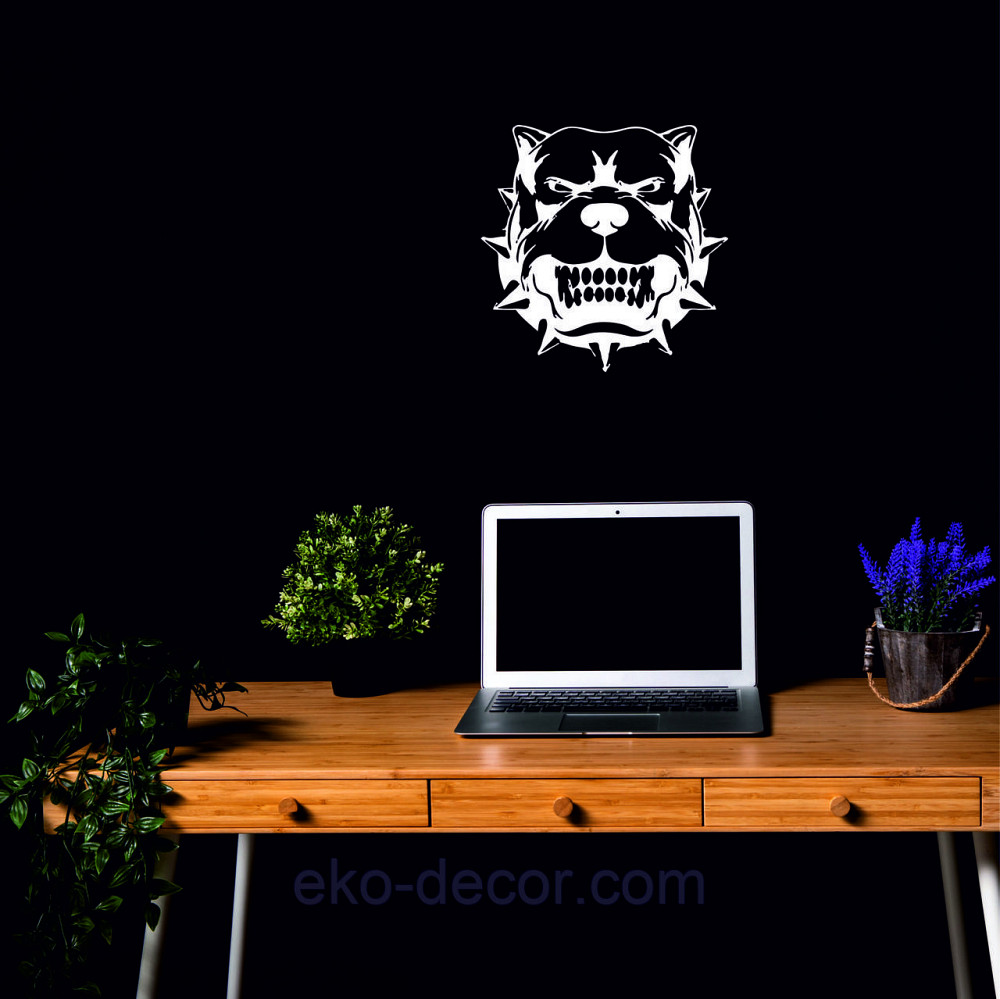 Декоративне настінне Панно «Собака», Декор на стіну 70*70 см, Білий Київ - фото 5