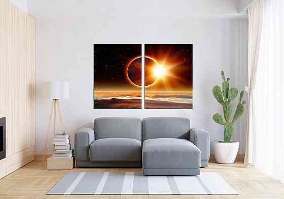 Модульная картина в гостиную / спальню Сонячне затемнення   TLV-2_148 70x102 см Киев