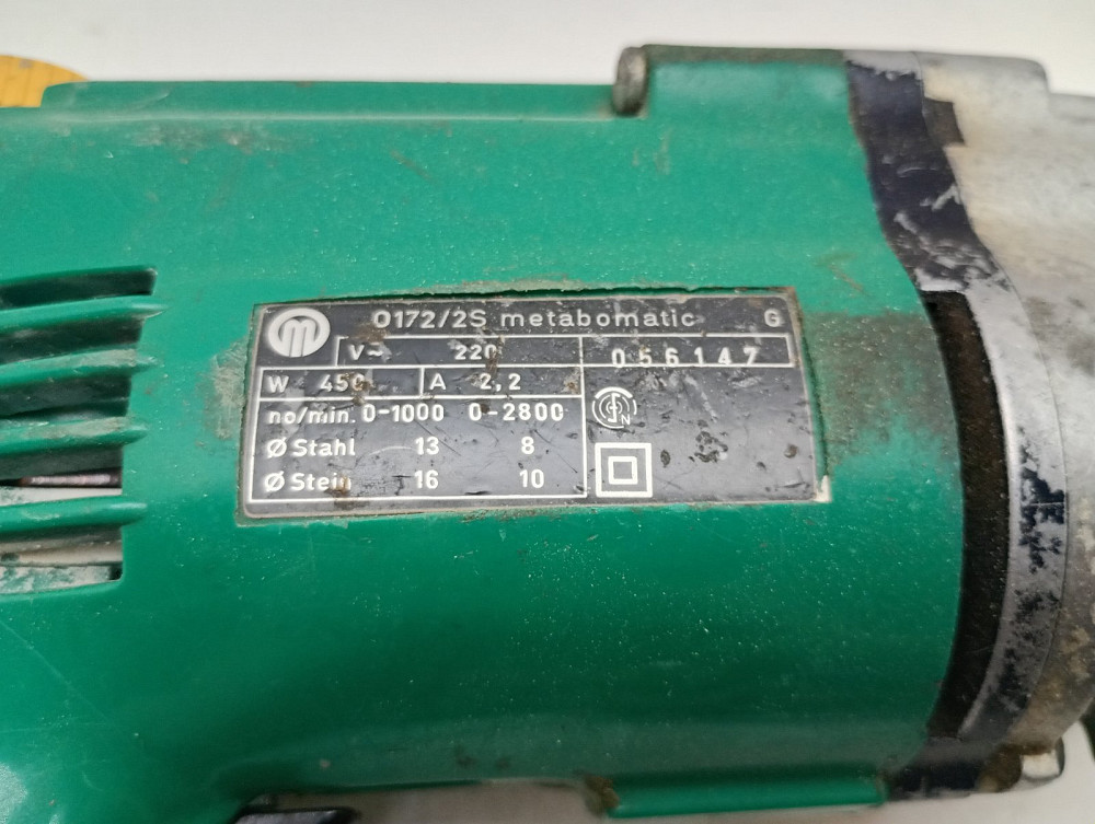 Ударний дриль Metabo 0172/2S metabomatic (товар вжианий) Луцьк - фото 3