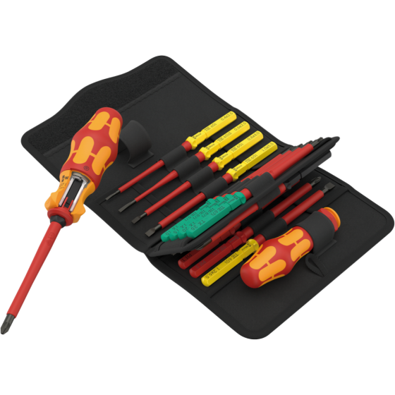 Викрутка діелектрична Wera з комплектом насадок, 17 предметів 05006618001 Одеса