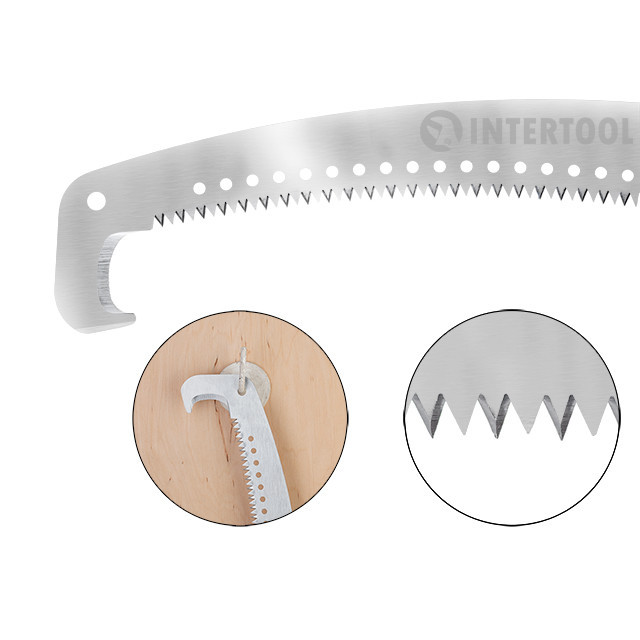 Ножовка садовая с крюком, полотно: 350 мм INTERTOOL HT-3150 Киев - изображение 3