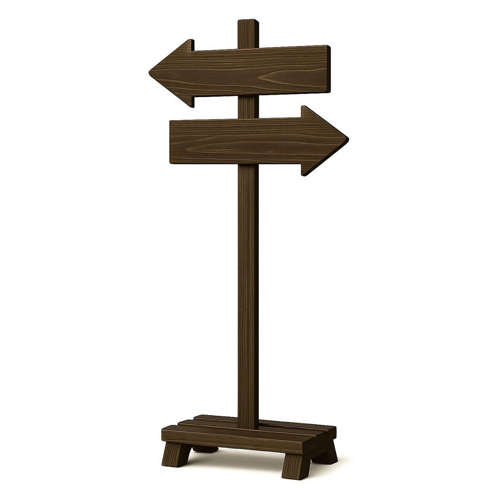 Напольная стрелка-указатель 