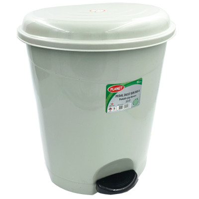 Контейнер для сміття Planet Household №4 з педаллю сірий 22 л (10344) Вінниця - фото 1