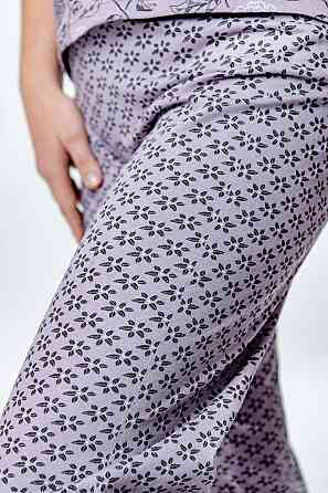 Домашний женский комплект, пижама, сиреневый, 100%хлопок Крохатушка одяг Киев