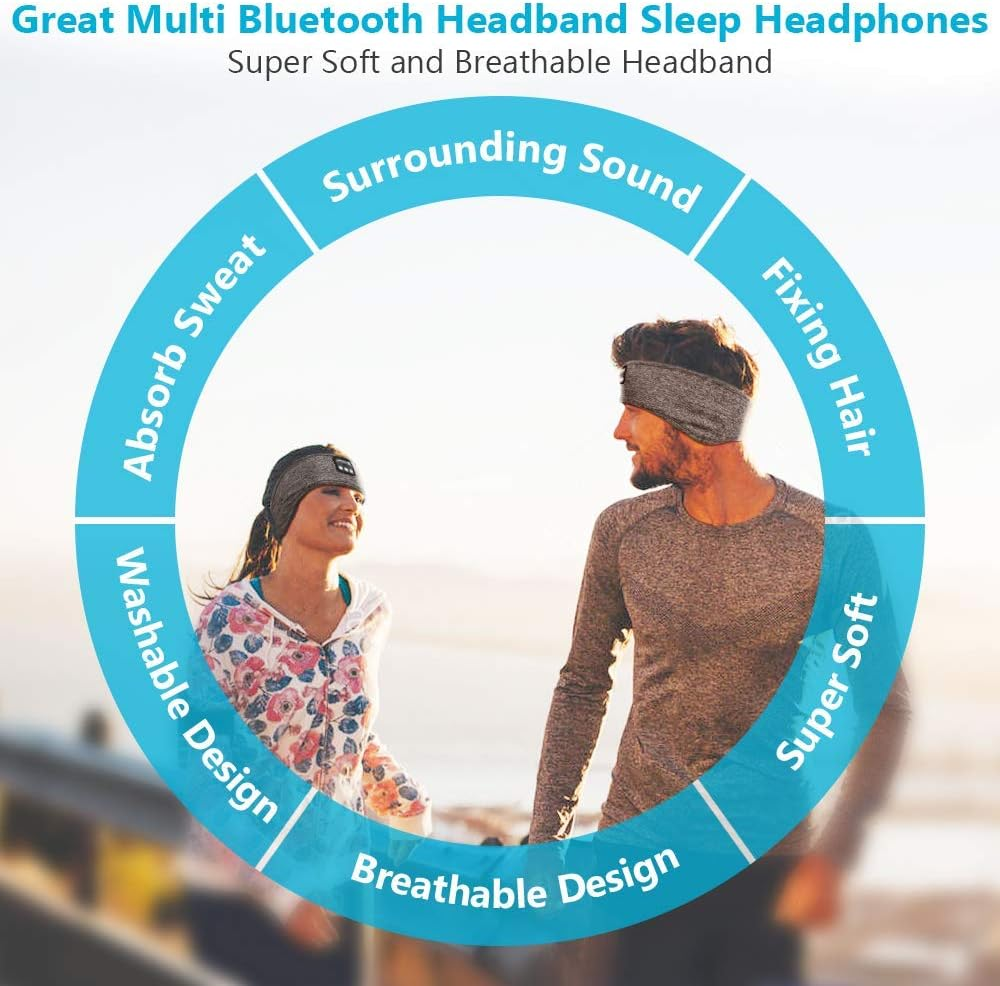 Блютуз наушники повязка для бега йоги и сна SleepBand 5.0 беспроводная маска гарнитура с микрофоном черная новый Киев - изображение 3