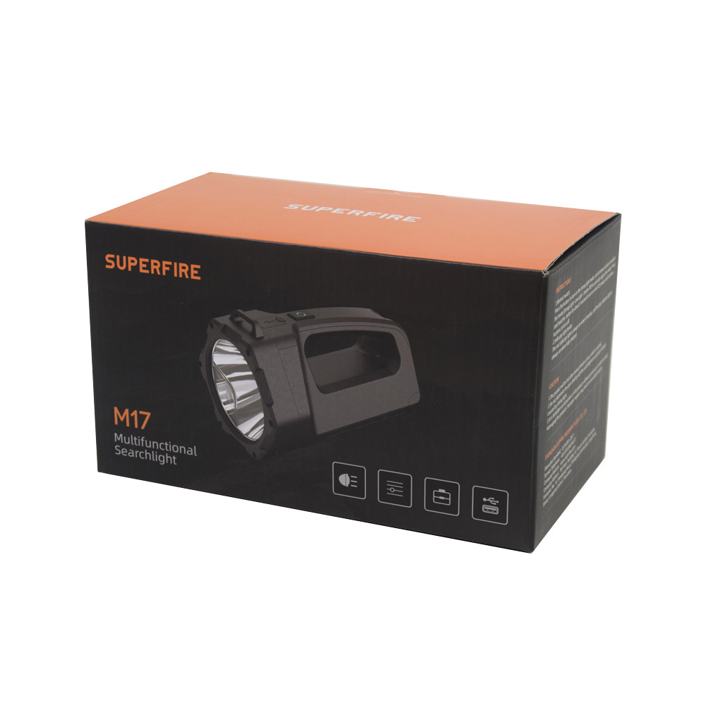 Пошуковий ліхтар SUPERFIRE M17, що перезаряджається, з потужністю 5 Вт Київ - фото 4