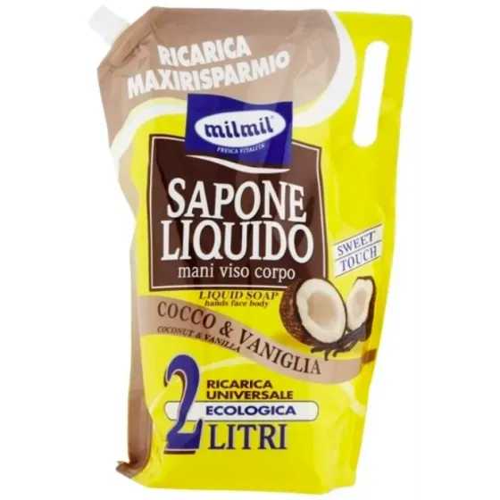Жидкое мыло Milmil Cocco & Vaniglia Liquid Soap Кокос-Ваниль 2 л Львов