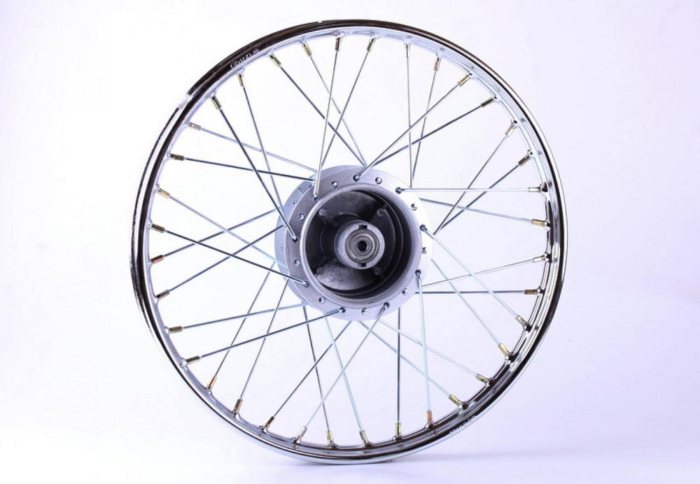 Диск колеса 1,2 * 17 (перед, барабан) (спицованый) мопед Дельта Мукачево - изображение 1