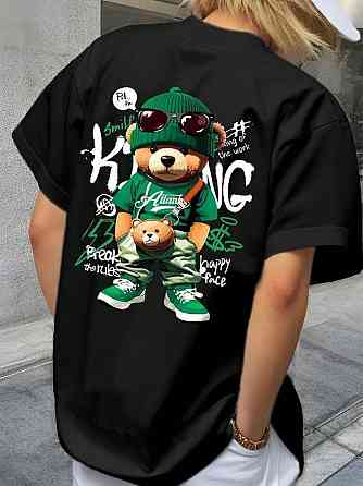 Футболка женская с принтом  46 Черная 2664084178 Днепр