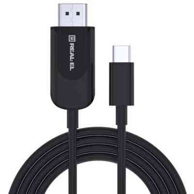 Перехідник USB Type-C to HDMI 1.8m CHD-180 4K 60Hz REAL-EL (EL123500044) Вінниця