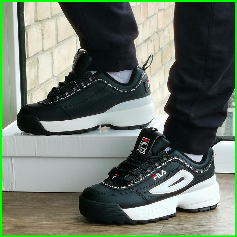 Кроссовки FILA Disruptor Чёрные Женские Кожаные Фила (размеры: 36,37,38,39,40) Видео Обзор Днепр - изображение 4