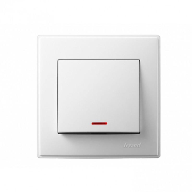 LESYA Вимикач з підсвіткою білий Lezard Харків - фото 1