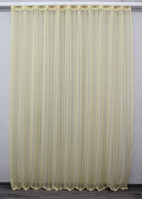 Тюль з тканини батист колір жовтий 1130т Київ - фото 2