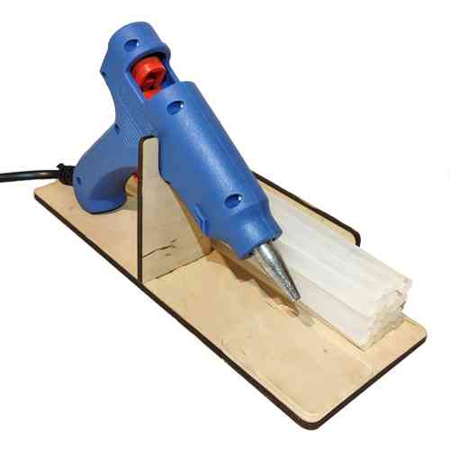 Подставка для клеевого пистолета 20Вт и стержней, фанера Вінниця