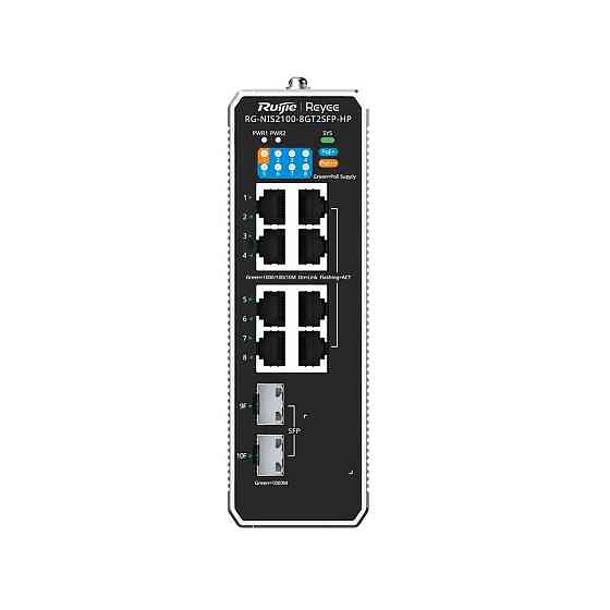 Комутатор Ruijie Reyee RG-NIS2100-8GT2SFP-HP ( 790 г ) Харків