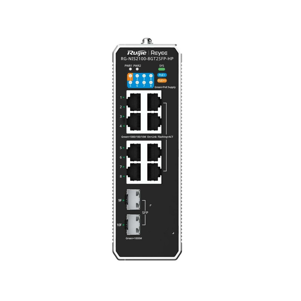 Комутатор Ruijie Reyee RG-NIS2100-8GT2SFP-HP ( 790 г ) Харків - фото 1