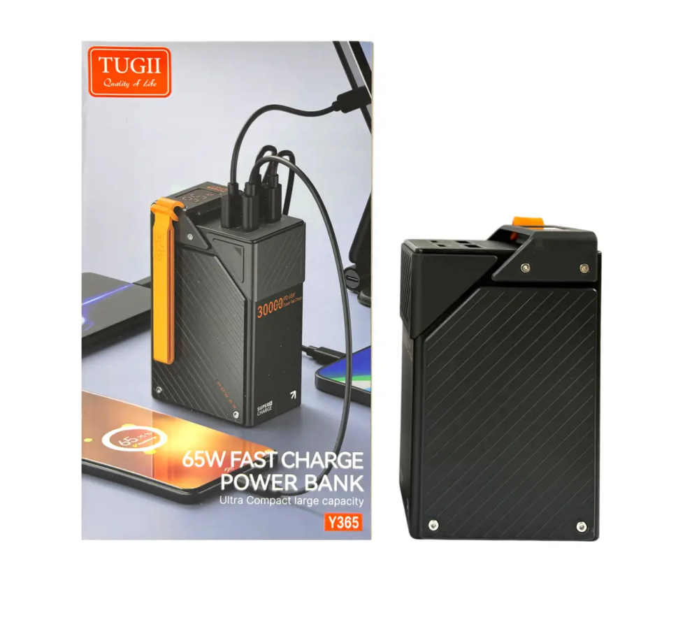 Power Bank TUGII Y365 30000 мАч, 115.5Вт·ч, PD 65Вт, QC 22.5Вт, для ноутбука и MacBook Одесса - изображение 6