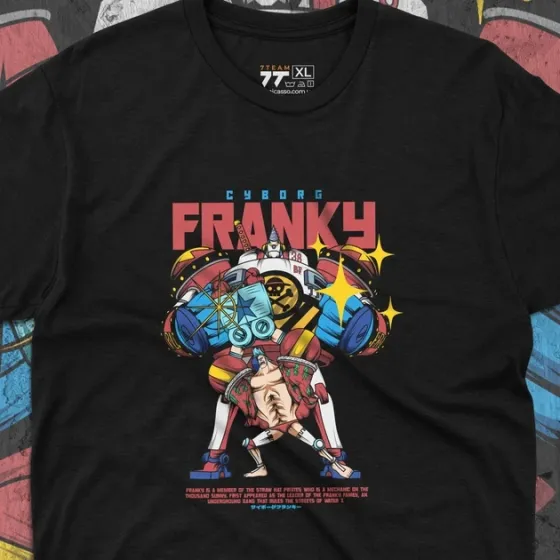 Футболка для подростка мальчика с принтом Ван Пис Franky Размер 160 Anime10236 Днепр