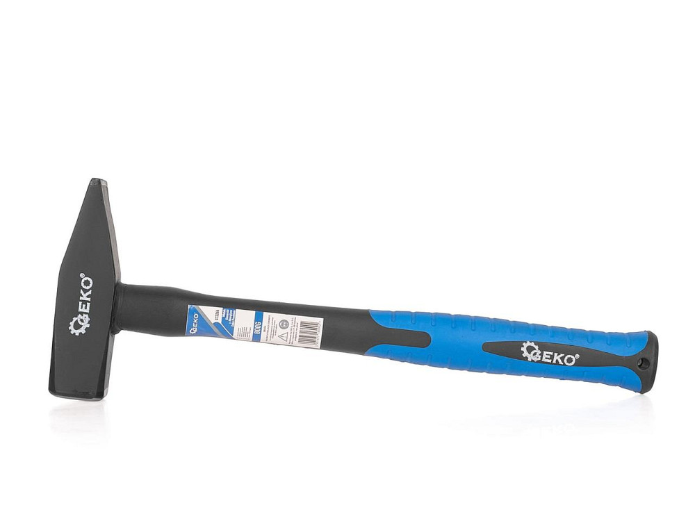 Молоток слюсарний "GeKo"-premium 0,8 кг з ручкою зі скловолокна покритого TPR Київ - фото 1