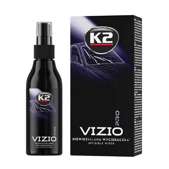 Засіб для скла антидощ з аплікатором та мікрофіброю професійний K2 Vizio Pro 150мл Львів