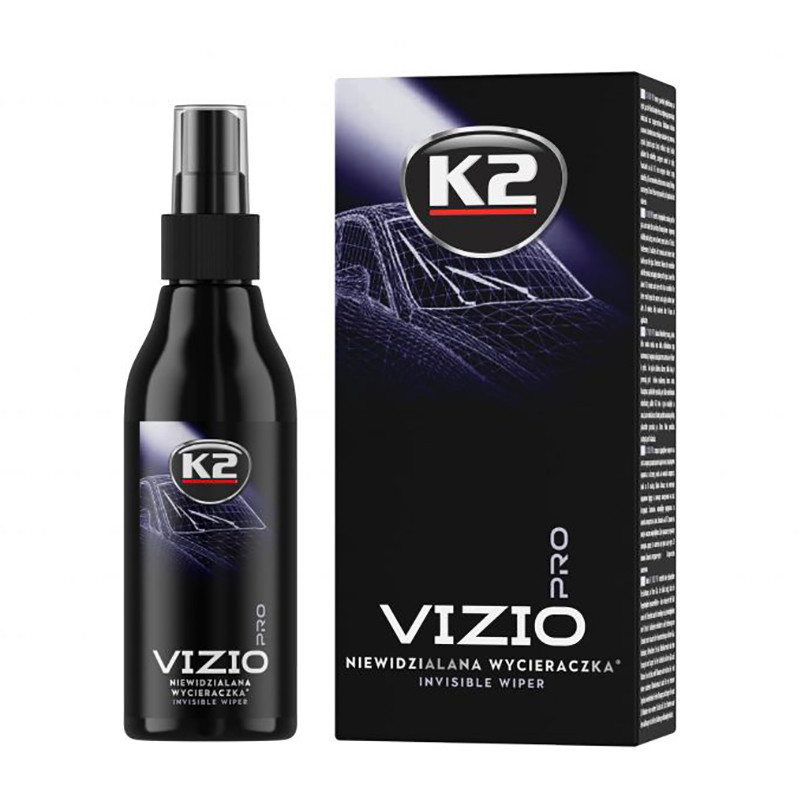 Засіб для скла антидощ з аплікатором та мікрофіброю професійний K2 Vizio Pro 150мл Львів - фото 1