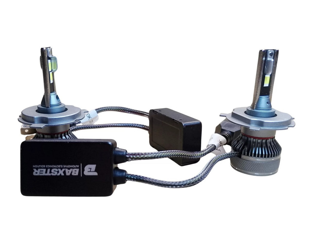 Комплект світлодіодних ламп BAXSTER PL Power Light H4 (P43t) Canbus 6000K 12V Харків - фото 2