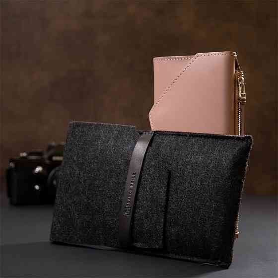 Женский кошелек GRANDE PELLE 11360 Розовый Киев