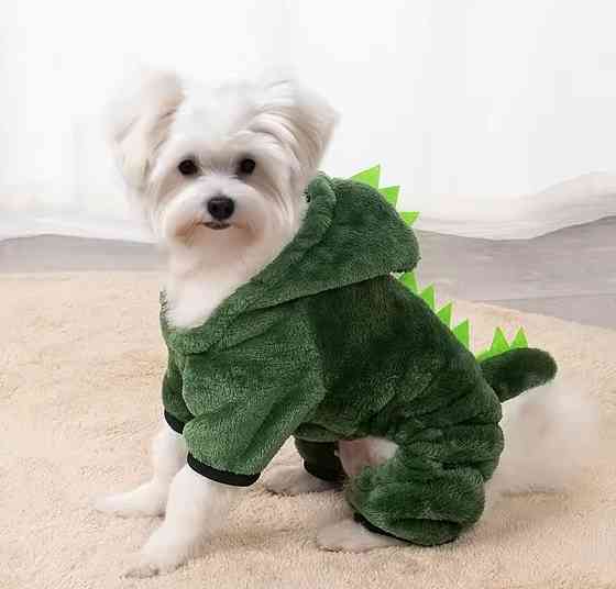 Костюм для домашніх тварин Динозавр M зелений Київ