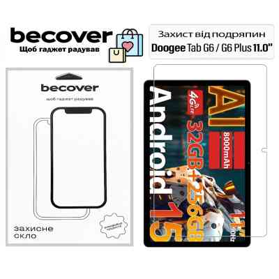 Скло захисне BeCover Doogee Tab G6 / G6 Plus 11.0&quot; (713715) Вінниця