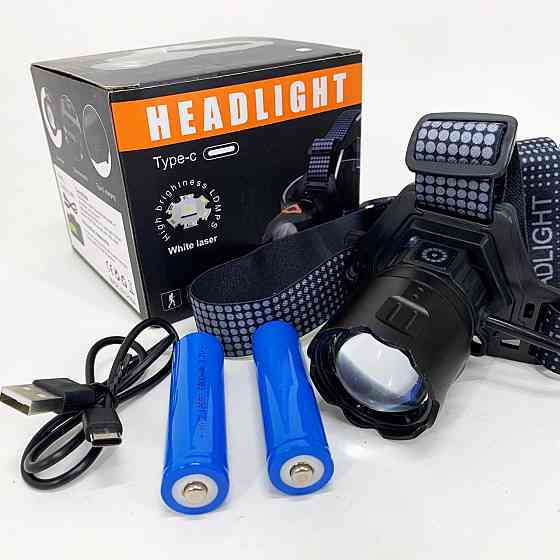 Ліхтар на голову для ЗСУ, Потужний акумуляторний налобний ліхтарик, Ліхтарик налобний потужний GM-33 Івано-Франківськ