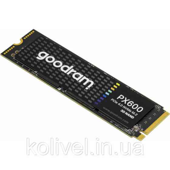 SSD 500GB GoodRAM PX600 M.2 2280 PCIe NVMe Gen 4x4 3D NAND, Retail (SSDPR-PX600-500-80#) Київ