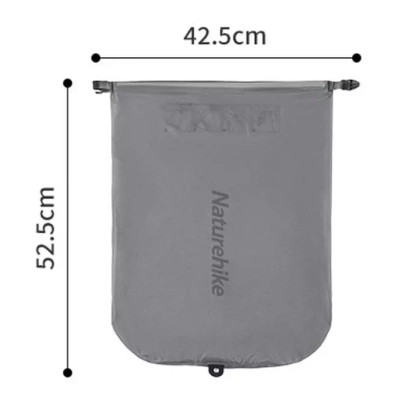 Матрас надувной Naturehike CNH22DZ018, 183х58х7 см, сірий, із мішком для надування (6975641888482) Вінниця - фото 3