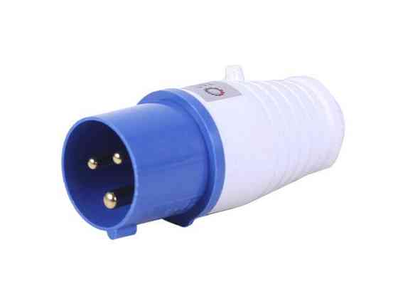 Силова вилка SF-023  16A 6h 220-250V на генератор Мукачево