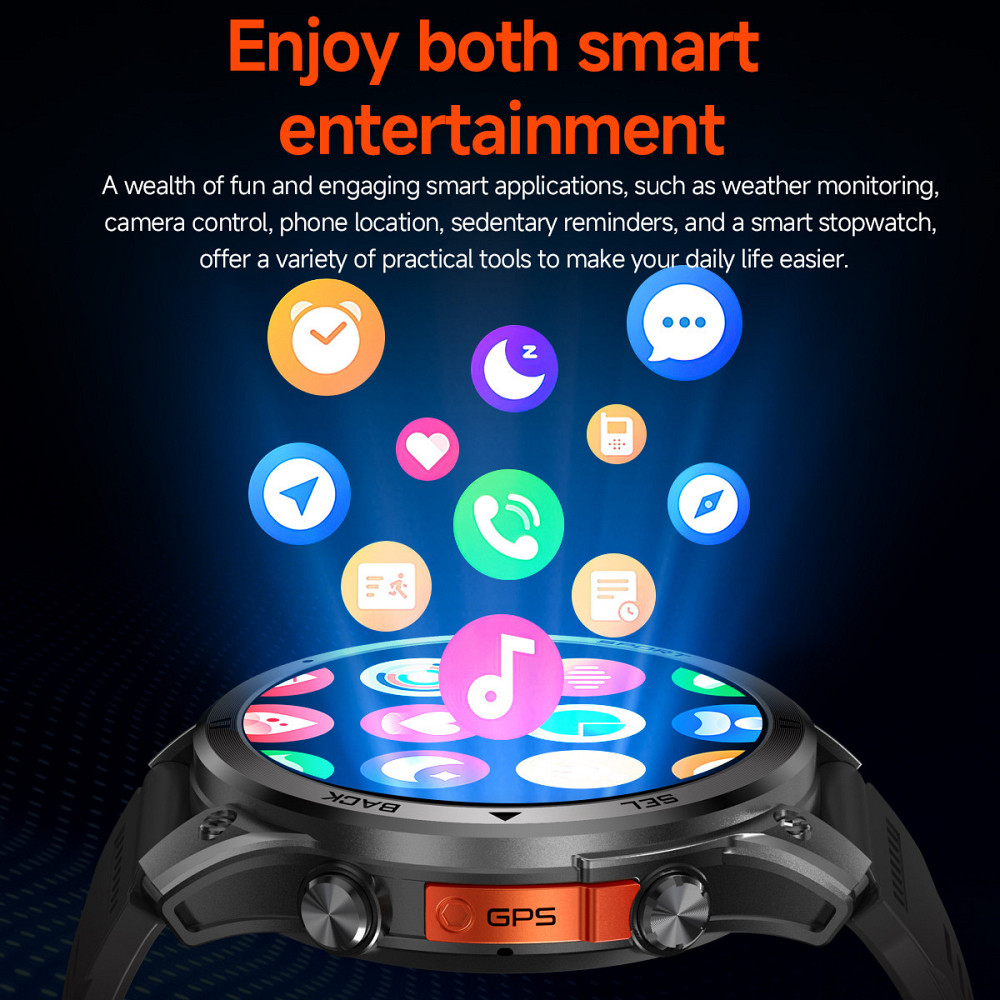 Розумний смарт-годинник Smart Optimus GPS Rubber з компасом (2 ремінці) Вінниця - фото 19