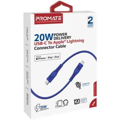 Дата кабель USB-C to Lightning powerline-ci120.blue Promate (powerline-ci120.blue) Вінниця