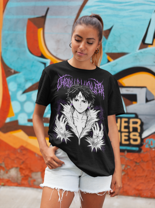 Футболка з аніме принтом Мисливець × Мисливець оверсайз (S/M/L) Чорний AnimeJ0693 Дніпро - фото 2