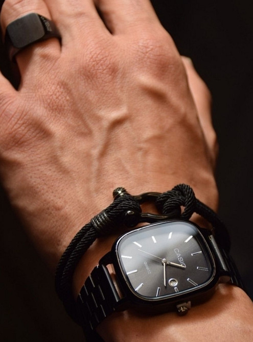 Часы мужские наручные Касио Чёрные Casio Vintage Київ - фото 1