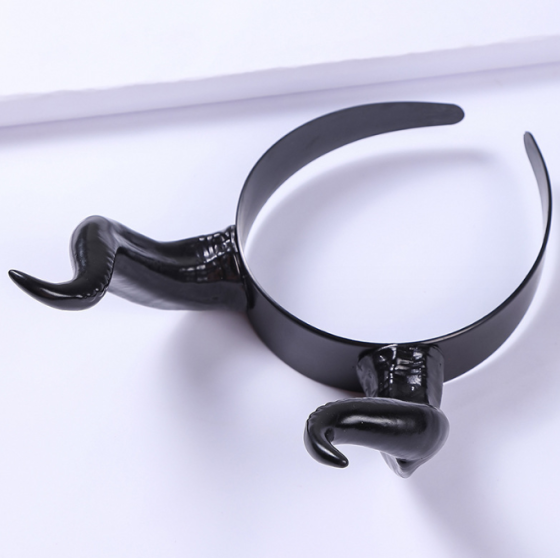 Обруч на Хэллоуин Рога one size черный Киев