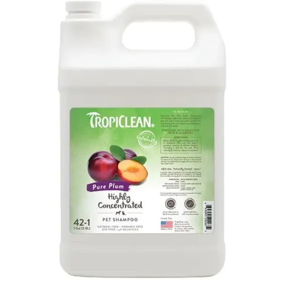Шампунь (концентрат 1:42) TropiClean Pure Plum High concentration 