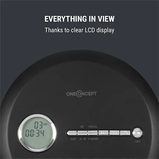 Портативний CD-програвач OneConcept CDC 100 MP3-CD РК-дисплей Німеччина Дніпро - фото 7
