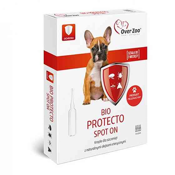 Протипаразитарні краплі Over Zoo Bio Protecto Spot On для цуценят - 4x1 мл Вінниця