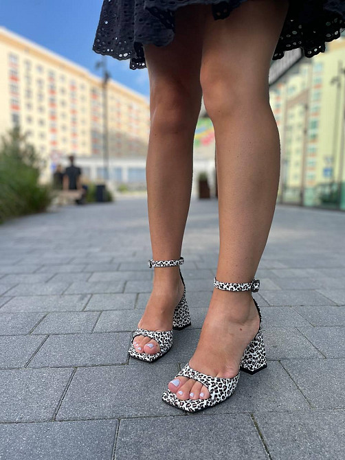 LIRIO Босоніжки жіночі шкіряні літні на підборах леопардові відкриті LIRIO L0305/8073-68 Коломия - фото 6
