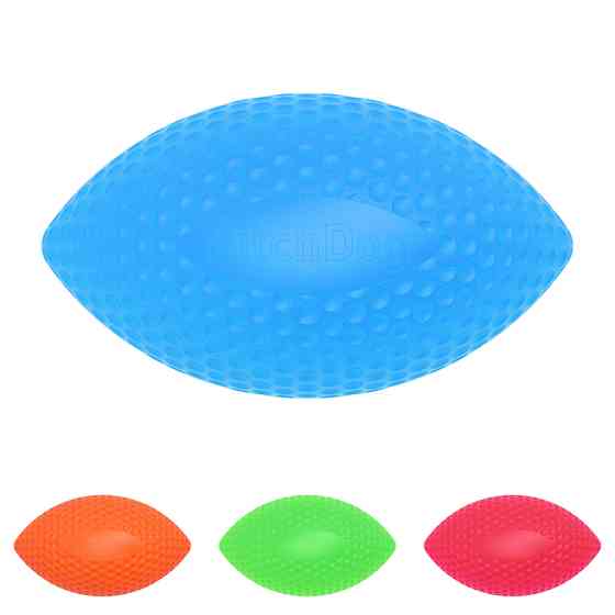 Ігровий м'яч для апортировки PitchDog, дiаметр 9cм блакитний Коломия