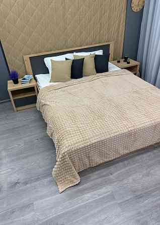 Плед-покривало Кубик 200х220 см (+-10см) Бежевий (87-232) Київ