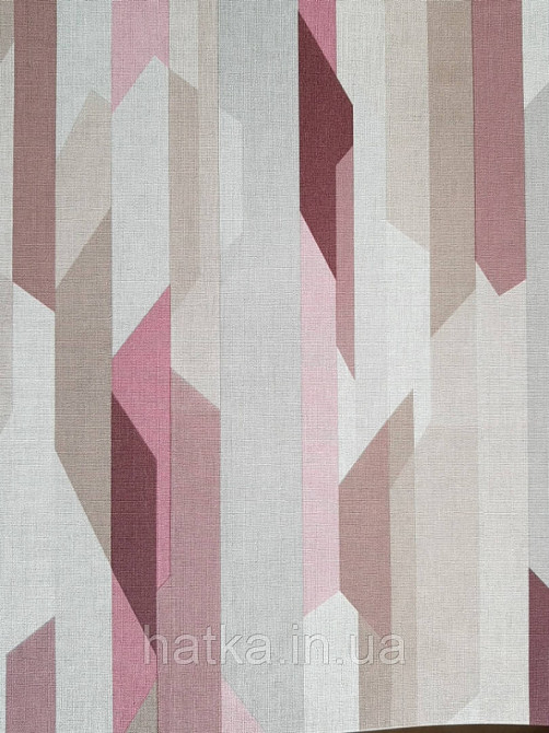 Ообои вінілові на флізелін Decoprint Moments MO22823 геометрія абстракція різні кольори рожевий коричневий Київ - фото 1