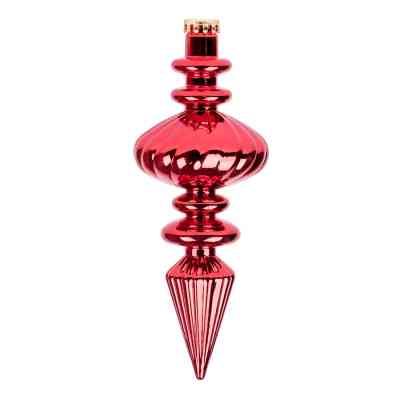 Елочная игрушка Novogod`ko Сосулька, пластик, 23 cм, красная, глянец (974090) Винница